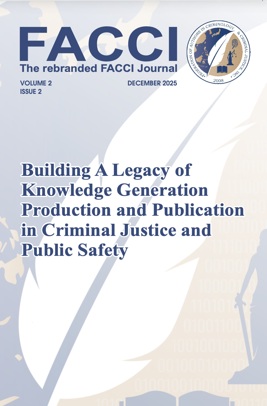 					View Vol. 2 No. 2 (2025): Building A Legacy of Knowledge Generation Production and Publication in Criminal Justice and Public Safety
				